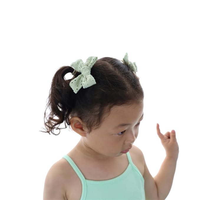 12 PCS Linen Bow Hair Clips for Baby Girls Toddler Kids Hair Bows Alligator Clips In Fringe Bangs Accessories (Assorted A)