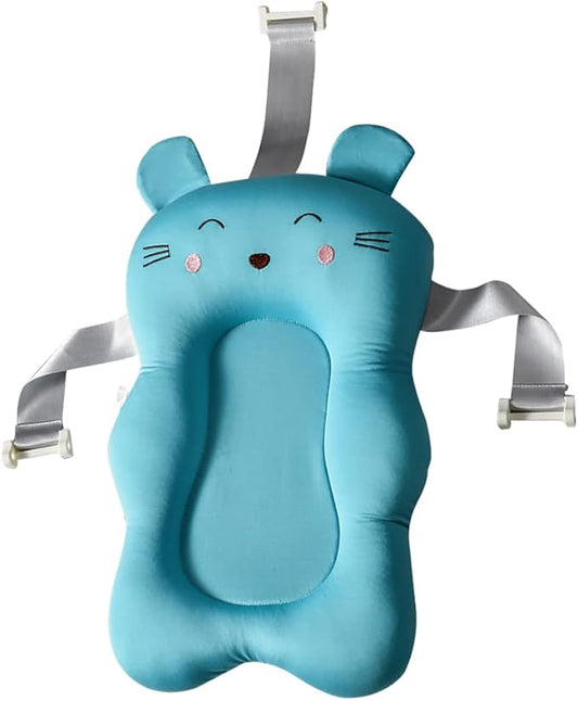 Baby Bath Cushion Bathtub Cushion Floating Seat Cartoon Infant Bathtub Mats Newborn 3D Mesh Seat Support Baby Shower Pads Choke Prevention Back Protection 18.9inchx11.81inch, Type 2