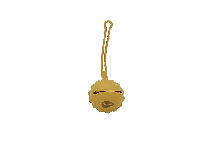 Sweetie Silicone Pacifier Holder Case, Pacifier Container Fits Pacifiers & Pacifier Clip, Portable for Travel Outdoor Activities, Sun Flower, Lion Shape, 1 Piece (Yellow)