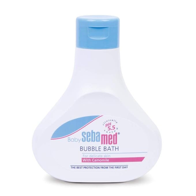 SEBAMED Baby Bubble Bath 200ml - Pack of 2 - Sweet Pea Scent - Baby Bath