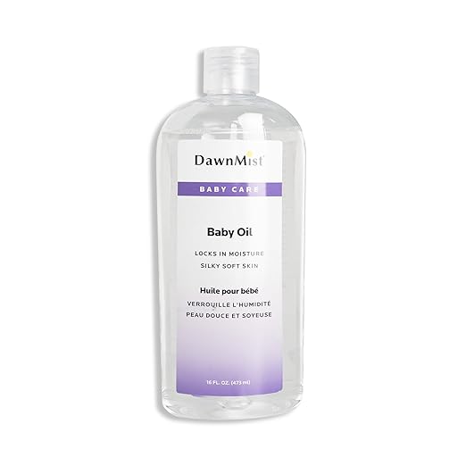 Dukal Dawn Mist Baby Oil with Dispensing Cap, 16 oz. Bottle (Pack of 12)