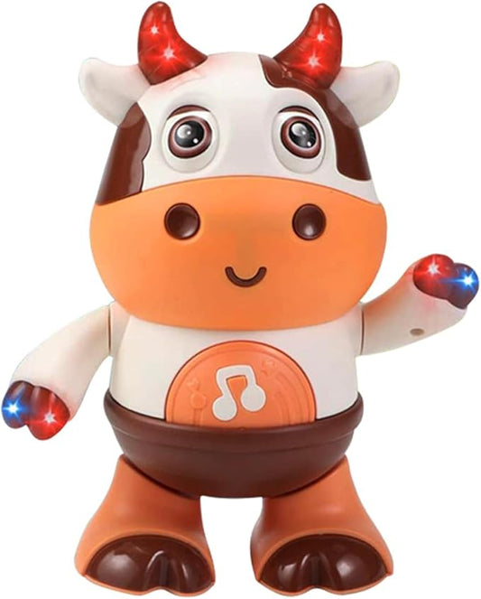 Dancing Cow Toy for Babies - Electric Musical Plush Cow with Fun Songs & Moves, Interactive Baby Toy for Baby, Cute Toddler Gift & Sensory Learning