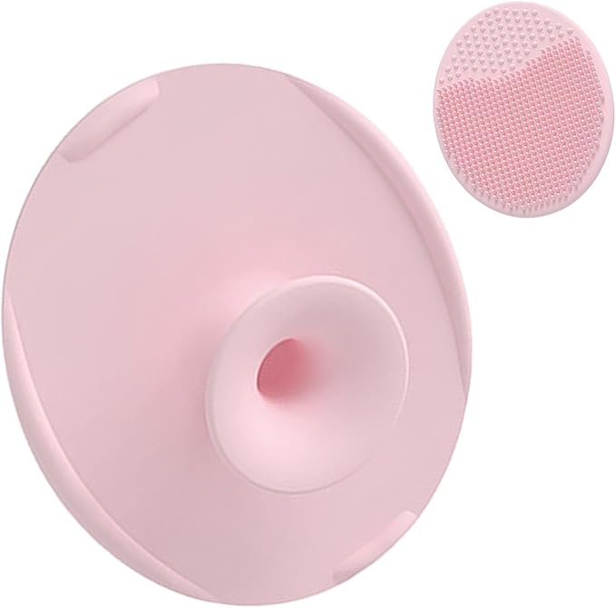 Generic Baby Scalp Brush - Silicone Hair Scrubber & Scalp Massager Comb for Newborns & Babies - Cradle Cap Bath Brush, Pink