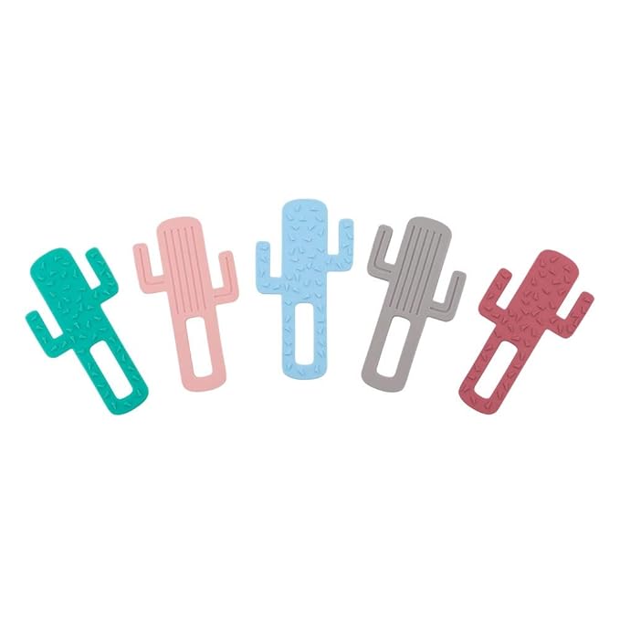 MinikOiOi Cactus 100% Silicone Teether 3m+ (Green)