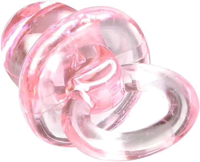 Mini Multi Pink Plastic Pacifier Favors - 1" x 0.5" (24 Pc) - Perfect for Baby Showers, Parties & DIY Decor