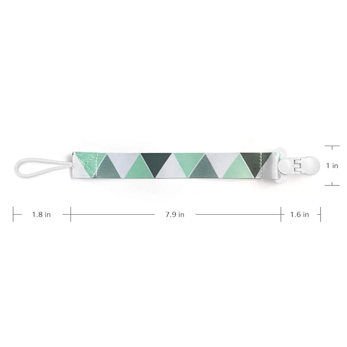 Pacifier Teether Clips for Boys and Girls, Pacifier Holder Clip Fit All Pacifier and Teething Toys, 4 Pack