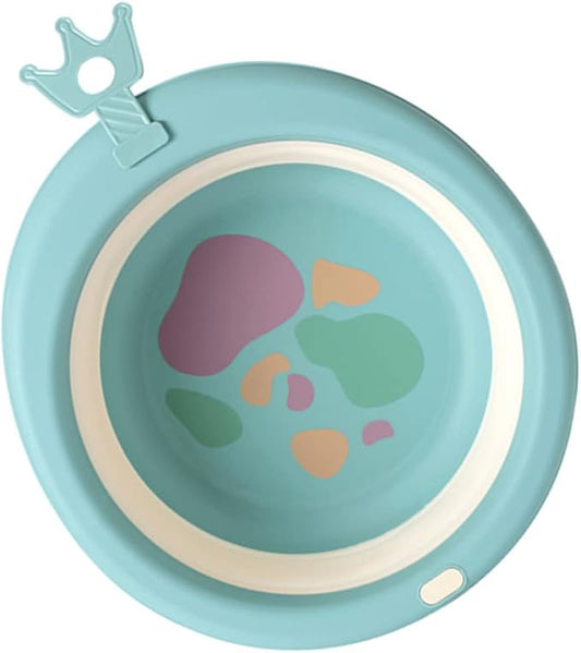 FOMIYES Collapsible Wash Basin Portable Boy Girl Face and Foot Basin Cartoon Design Lightweight Silicone with Capacity for Easy Use at Home Outdoors