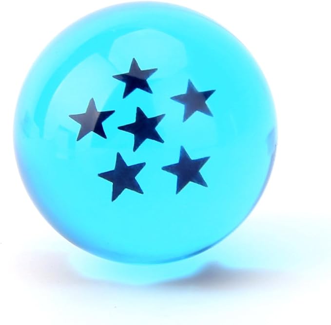Boxtree Children Toy New Gift Box Set of 7pcs Ball Z 43mm/1.7" Stars Crystal Ball (Blue)