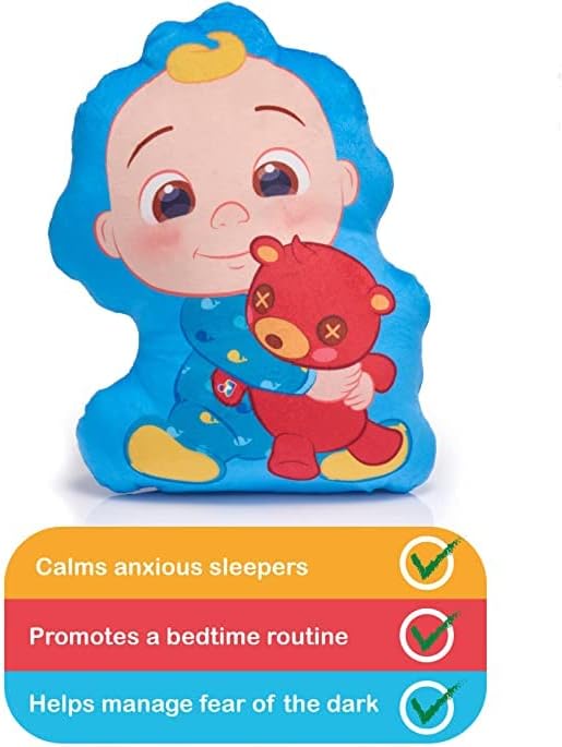 Wow! PODS Stuff CoComelon Toys JJ Musical Sleep Soother Pre-School Learning Toy That Plays 6 Bedtime Songs Plus Night Light for Toddlers, Girls and Boys Ages 2, 3, 4 and 5 Blue