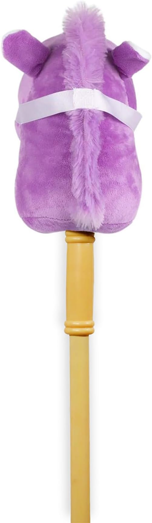 Ponyland: Music Stick Animal - Purple & White Horse - Music Button, Sturdy Two-Piece Stick W/Colorful Soft Plush Animal Head, Toy, Kids Ages 3+