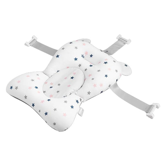 Baby Bath Pad | Foldable Travel Baby Baths Tub, Babies Tub with Soft Baths Mat, Babies Bath Seat Support Net, Non-Slip, 3 Safety Belts, for Home Travelling