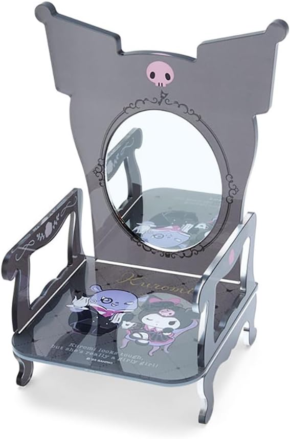 Sanrio 068373 Kuromi & Baku Chair-shaped Stand Mirror (Kuromi Delusion Osama)