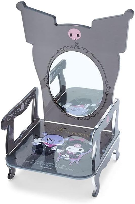 Sanrio 068373 Kuromi & Baku Chair-shaped Stand Mirror (Kuromi Delusion Osama)