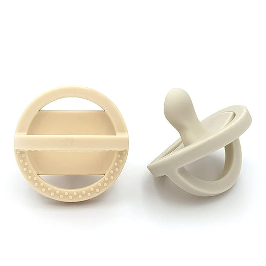 Doodle & Co. London Classic Pacifier for New Born Babies | BPA Free Angled Shape 100% Silicone for Infants with & Without Teeth | Helps Promote Healthy Oral Development | 0+ Months | 2 Pack