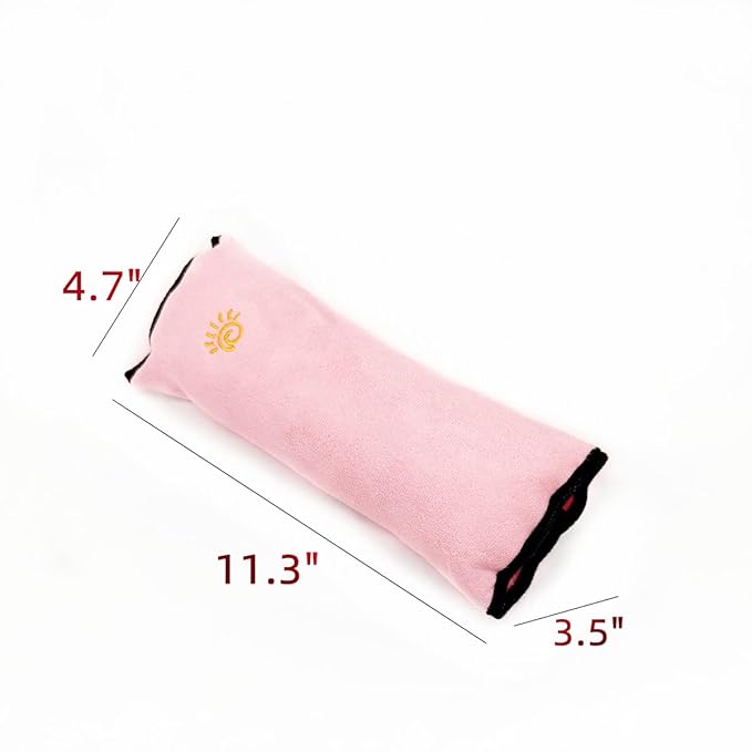 2 pcs Auto Pillow Car Safety Belt Protect, Shoulder Pad, Adjust Vehicle Seat Belt Cushion for Kids （Blue/Pink）