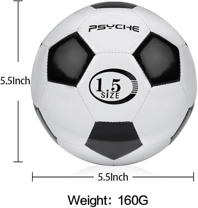 Wisdom Leaves Mini Soccer Ball for Kids/Toddlers,Small Soccer Balls Size 1.5,Baby Toy Ball for Indoor and Outdoor Play Games,Soft and Lightweight（160g）