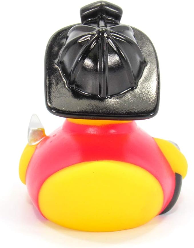 Ad Line Fireman Rubber Duck First Responder Hero Bath Toy | Squeaker | Child Safe | Collectable