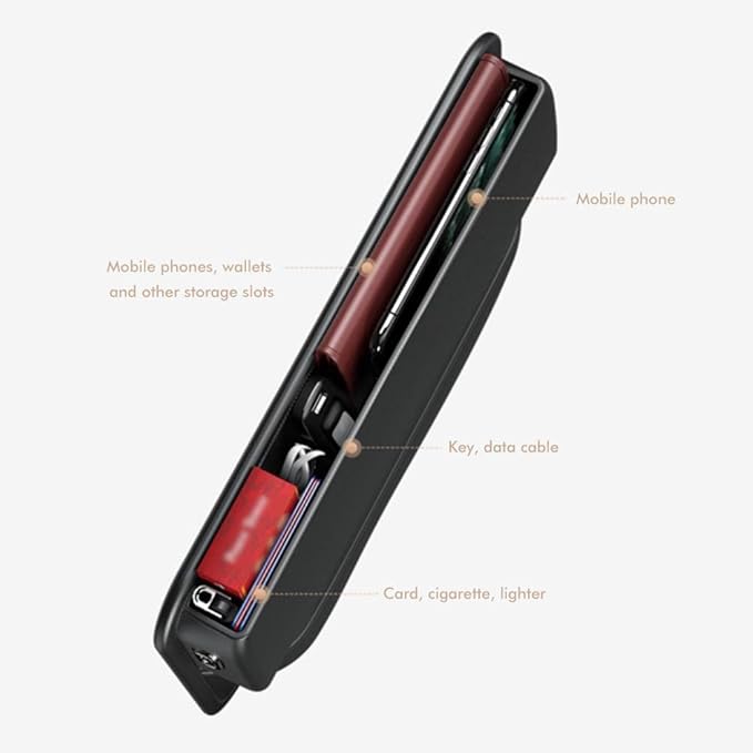 Universal Car Seat Gap Organiser Car Seat Storage Box Spacing Filler Multifunctional Creative Car Consoles Pages