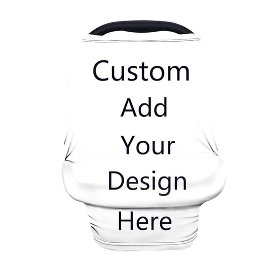 Forchrinse Custom Baby Car Seat Cover Breathable Nursing Breastfeeding Cover Soft Infant Carseat Canopy for Boys Girls