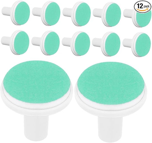 12pcs Nail File Electrical Tools Nail Trimmer Replacement Pads Nail Clipper Pads Nail Trimming Tools Infant Nail Grind Head Plastic Newborn Sharpen The