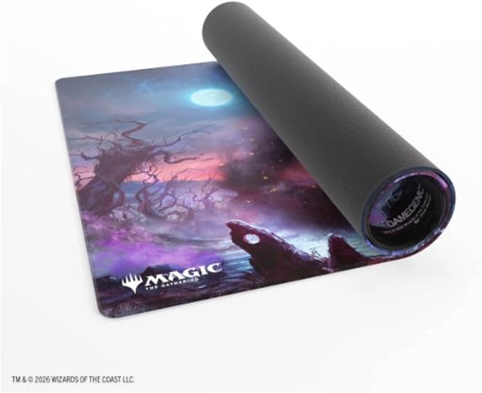 Gamegenic Magic: The Gathering Lorwyn Eclipsed Shiny PLAYMAT - Moonshadow Design, Premium 61×35 cm Playmat with Shiny Ultra-Fine Surface, Flat Stitching & 2mm Cushioning