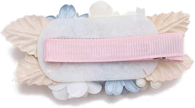Flower Hair Clip for Baby Girl, Lightweight Hair Bow with Boutique Fully Lined Alligator Clip for Toddler Teens Gifts