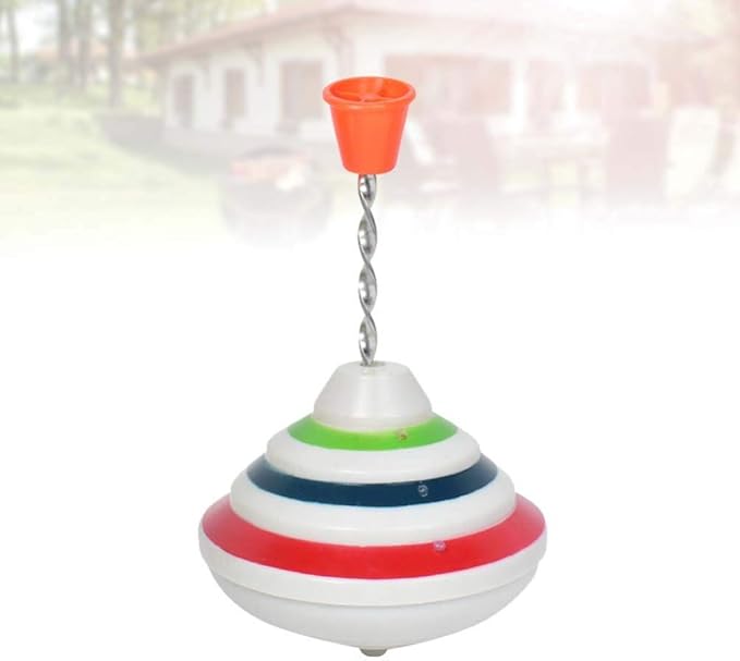 Toyvian Music Spinning Top Toy Light Up LED Spin Toys Flashing Spinner Gyroscopes Toy for Easter Birthday School Party Toy Favor