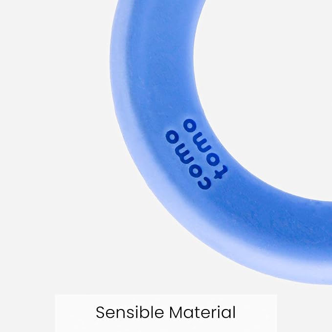 Comotomo Silicone Baby Teether, Blue