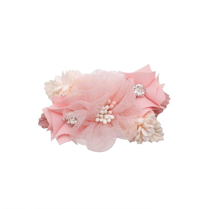 Flower Hair Clips Set-Cherrboll 3pcs Floral Hair Bow Accessories for Baby Girl Toddles Teen Gifts