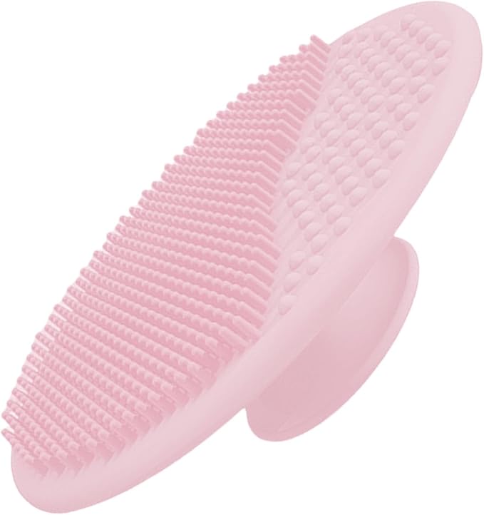 Generic Baby Scalp Brush - Silicone Hair Scrubber & Scalp Massager Comb for Newborns & Babies - Cradle Cap Bath Brush, Pink