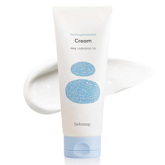 BEBESUP- 100-Hour Moisture Barrier Baby Cream | Korean Skincare for Sensitive & Atopic Skin Ceramide Capsule Organic Rice-Infused Hypoallergenic Dermatologist Approved 6.76 fl oz