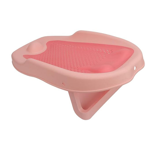 Foldable Baby Bath Support with Universal Fit, Hollow Pattern Bathtub Holder for Infants, Ergonomic Design, Quick Drainage, Non Slip ()
