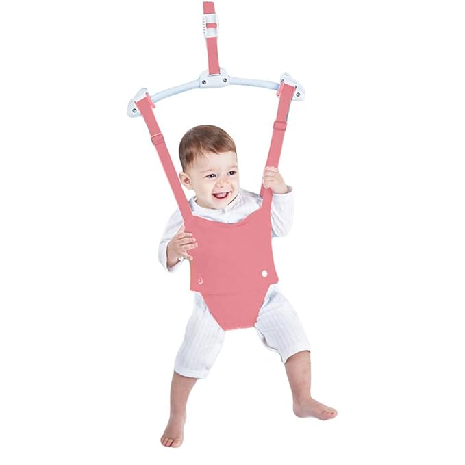 Baby Door Jumpers and Bouncers Exerciser Set with Door Clamp Adjustable Strap for Toddler Infant 6-24 Months CPC & CE Certified
