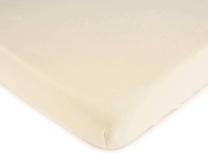 SheetWorld Fitted Baby Bassinet Sheet fits Arms Reach Co Sleeper Bassinet 17.5 x 31.5, 100% Cotton Jersey, Hypoallergenic, Butter Soft, Organic Ivory, Made in USA
