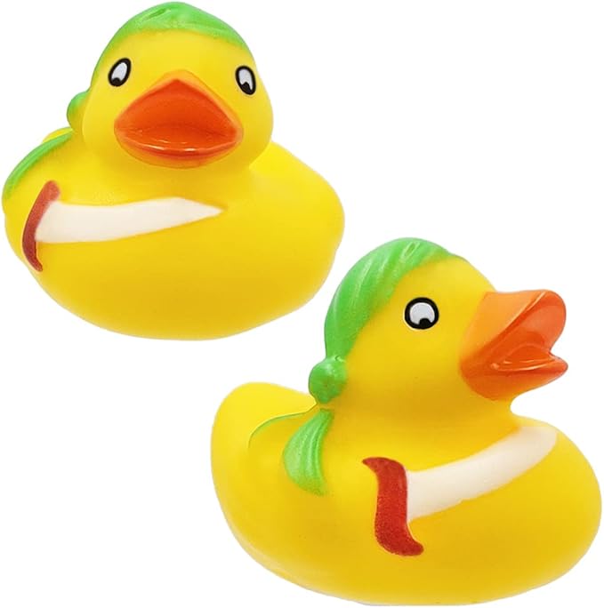 The Dreidel Company Halloween Pirate Rubber Duck Toy Duckies for Kids, Bath Birthday Projects Gifts Baby Showers Classroom Summer Beach and Pool Activity Party Favors, 2" (12-Pack)