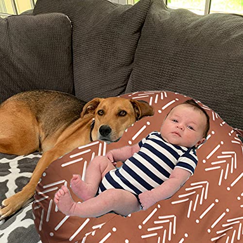 Newborn Lounger Cover for Original Baby Pillow (Rust)