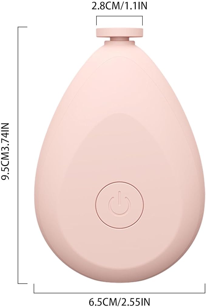 Baby Electric Nail Trimmer - Portable Battery Operated Toddler Nail Clipper, Electric Nail Clipper | Lightweight Baby Nail Clippers with 4 Grinding Heads, Newborns Nail File for Toes and Fingernails,
