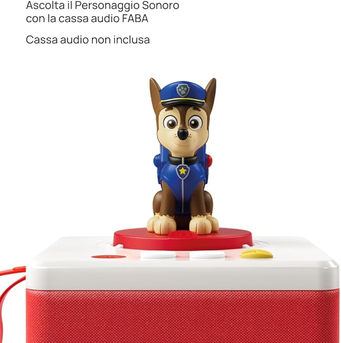 FABA Sound Character – PAW Patrol The Squad of Puppies: Chase – Stories and Sound Fairy Tales, Boys and Girls 2-4 Years, Italian Version