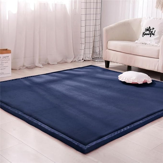 Coral Velvet MatArea Rugs,Yoga Mat Exercise Pads,children'sLarge Foldable Play Mat, Extra Soft Activity Floor Mat Playroom Bedroom-E-100 * 200cm