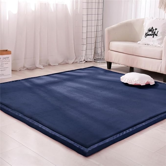 Coral Velvet MatArea Rugs,Yoga Mat Exercise Pads,children'sLarge Foldable Play Mat, Extra Soft Activity Floor Mat Playroom Bedroom-E-200 * 300cm