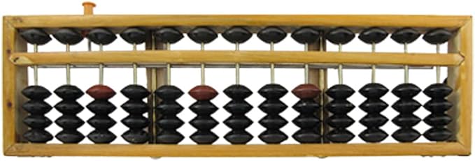 Ruilogod Classic Calculating Tool Wooden Frame Japanese Soroban Abacus