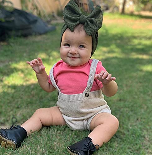 Baby Headbands for Girls Nylon Hair Bows Turban Knotted Headwraps for Newborn Infant Toddlers Kids