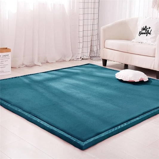 Coral Velvet MatArea Rugs,Yoga Mat Exercise Pads,children'sLarge Foldable Play Mat, Extra Soft Activity Floor Mat Playroom Bedroom-G-200 * 280cm