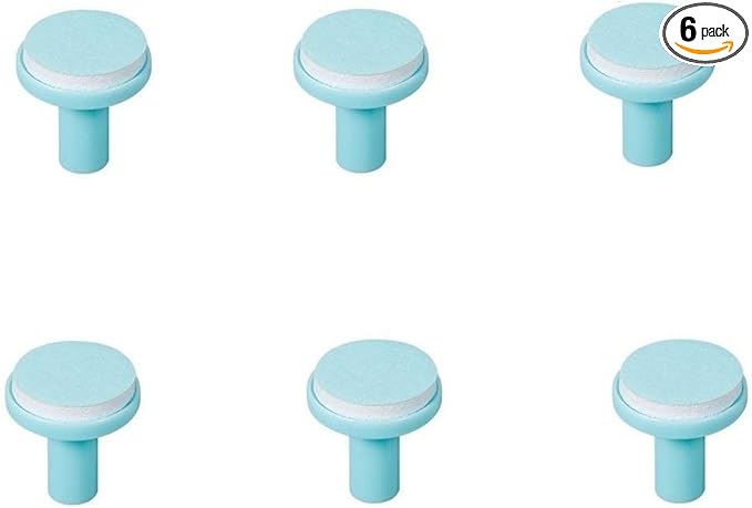 Baby Nail File Replacement Heads, Safe Electric Nail Trimmer Pads Refills Grinder Buffer Attachments Nail Care Filer Tool for Newborn Infants Toddlers Kids 6+ Months Up 6 Pack Blue