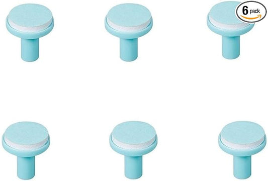 Baby Nail File Replacement Heads, Safe Electric Nail Trimmer Pads Refills Grinder Buffer Attachments Nail Care Filer Tool for Newborn Infants Toddlers Kids 6+ Months Up 6 Pack Blue