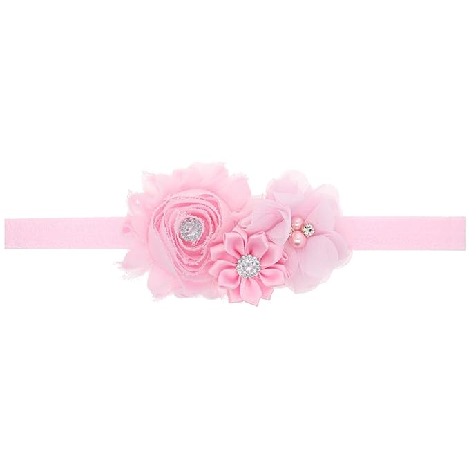 Baby Girl Headbands with Bows.(FD88) (White,Gray,Pink)