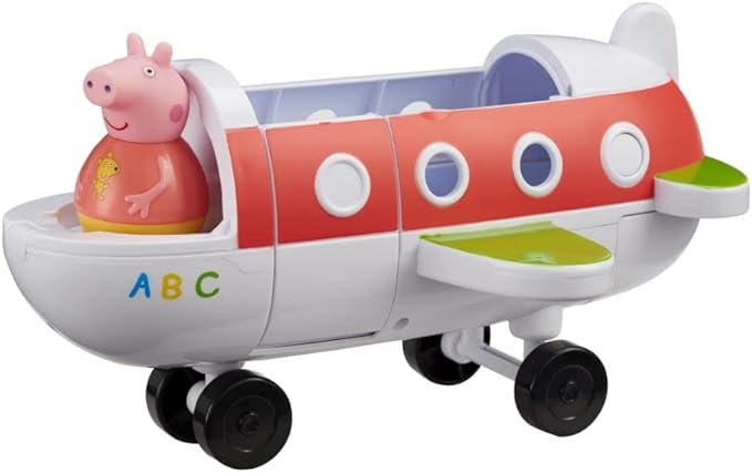 Peppa Pig Weebles Push-Along Wobbily Plane, Toys, Pre-School Vehicles, Gift for Age 18 Months+