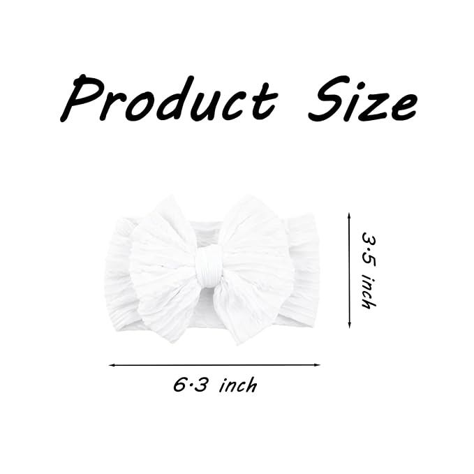 3 Pcs Christmas Baby Bows Headbands Soft Nylon Hairbands Super Elastic Headband Hair Accessories For Baby Girls Infant Toddler Essentials (Red Green White, Mid)