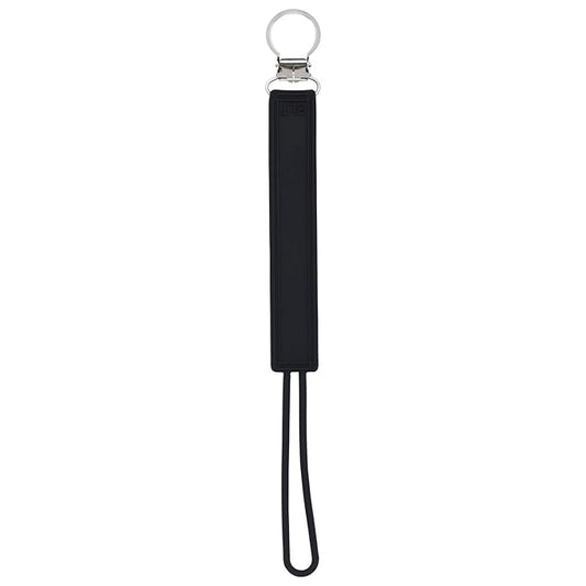 Three Little Tots All Silicone Modern, Short and Safety Tested Pacifier Clip (Black, Classic)