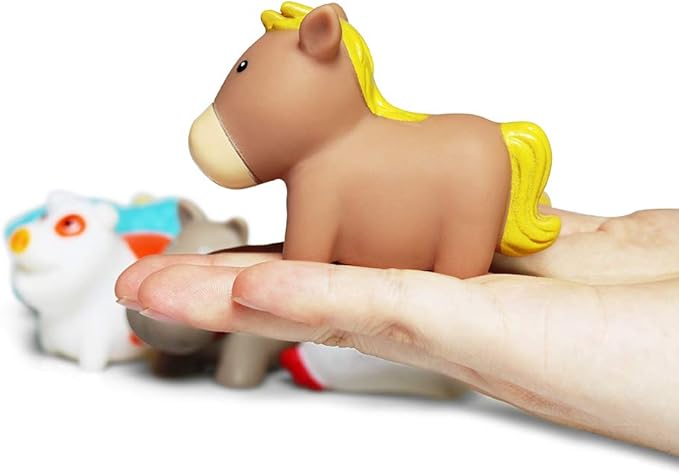 Bath Farm Toys - Floating Bath Time Toys for Toddlers (8PCS) - Bathtub Learning Dogs, Ducks, Sheep, Hen, Pig